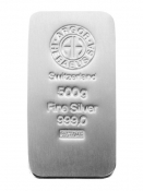 Stříbrný slitek Argor Heraeus 500 gramů