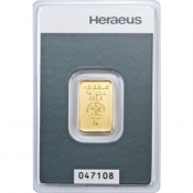 Zlatý slitek Heraeus 5 gramů