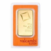 Zlatý slitek Valcambi 100 gramů