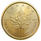 Zlatá mince Maple Leaf 1/4 Oz  